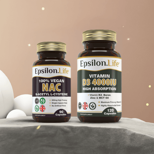 epsilon life winter vitality pack featuring nac n-acetyl-cysteine and vitamin d3k2 zinc