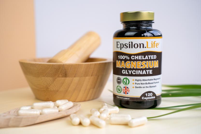 chelated magnesium glycinate capsules free from artificial fillers