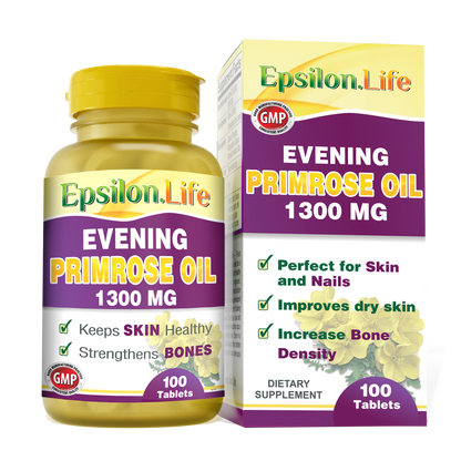 Epsilon Life Evening Primrose Oils offers natural support for women's health by maintaining a healthy prostaglandin level. 